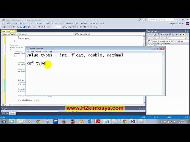 Microsoft .Net Tutorials for beginners