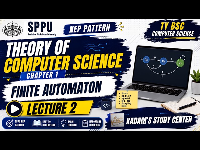 TY BCS || Semester 5 || TCS || 1. Finite Automaton || Lecture 2 || NEP Pattern || SPPU ||