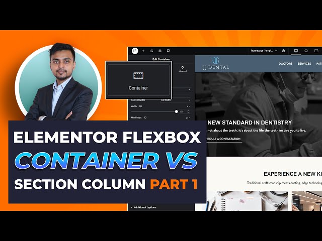 01 Elementor Flexbox Container vs Section & Column  WordPress Elementor Bangla Tutorial