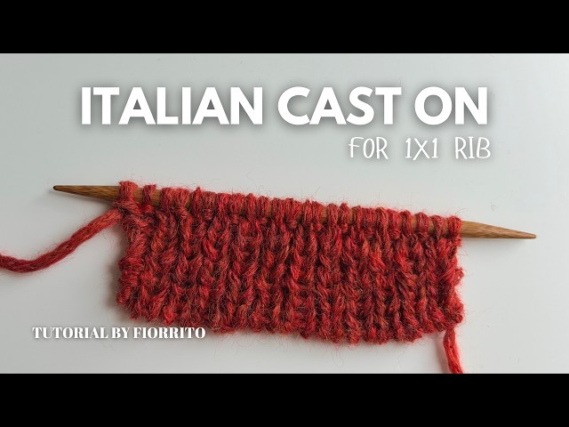 Italian Cast On for 1x1 Rib | The Neatest Stretchy Cast On