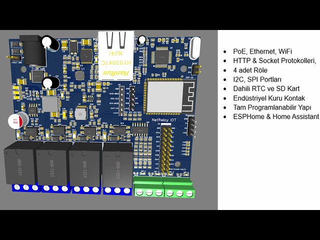 ESP32 ve PoE Bir Arada mı? 🔥 En Gelişmiş IoT Röle Kartı(⬇️ Ürün linki açıklamada) #iot