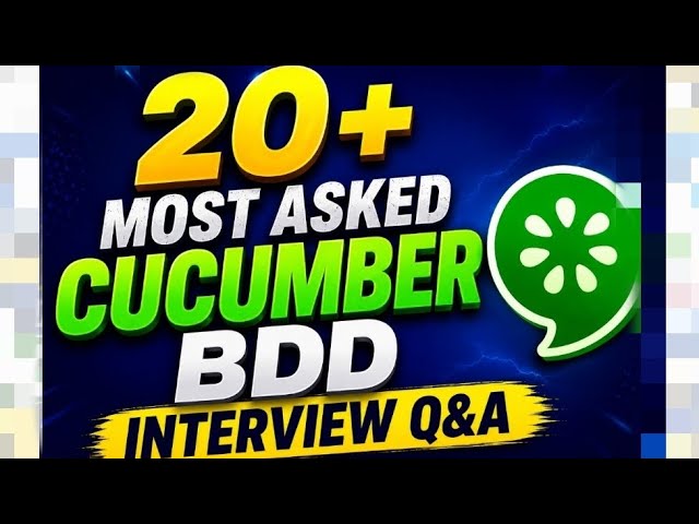 20+ Most Asked Cucumber BDD Scenario Based Interview Q&A#testing #softwaretesting #automationtesting