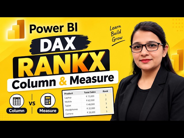 RANKX in Power BI | Learn Ranking in DAX with Real-Time Example | Power BI Tutorial Hindi