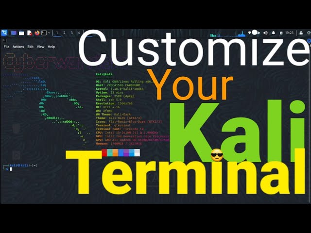 Customizing Boring Kali Linux Terminal | By CyberwarriorsAP
