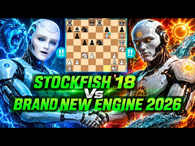 Stockfish 18 BRILLIANTLY Sacrificed His Rook Against A Brand New Sun Engine | Rama Chess