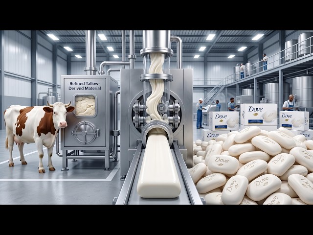 Inside the Dove Beauty Bar Factory How Millions of Bathing Bars Are Made From Cow