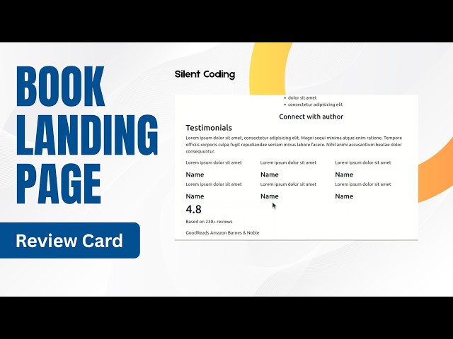 Review Card Section - Book Landing Page #8