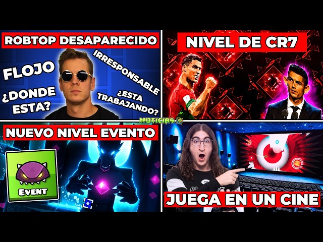 Nivel de CRISTIANO RONALDO🔥GD en UN CINE🤯Nuevo NIVEL DE EVENTO y ROBTOP DESAPARECIDO🤔Noticias GD