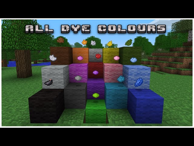How to get Every Dye Colour in Minecraft Beta 1.7.3