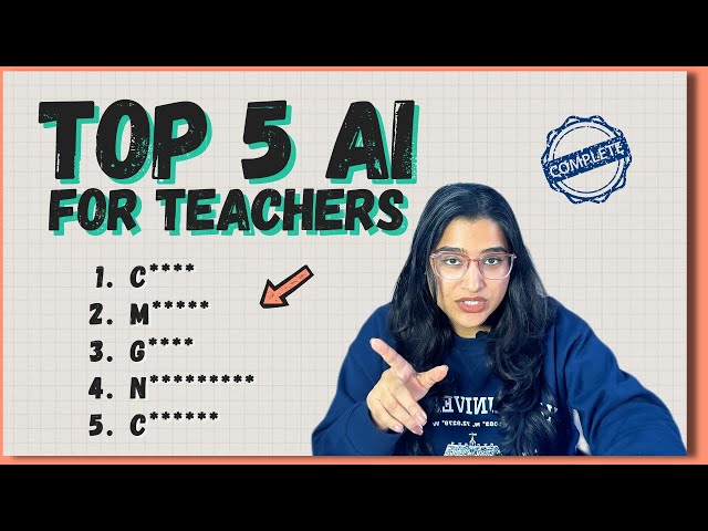 Best free AI tools for teachers | Must have tools for everyday teaching | Top 5 picks for educators