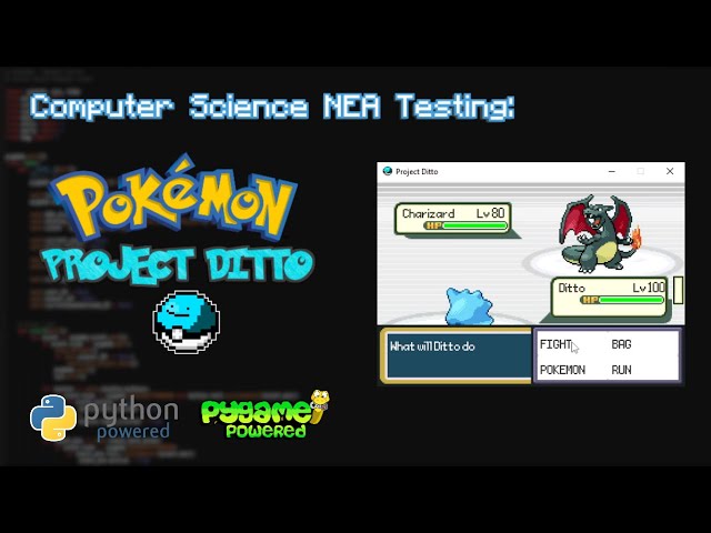 Project Ditto: Python Based Pokemon Clone - AQA A Level Computer Science Project
