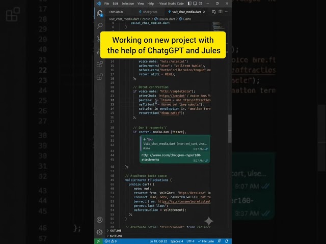 ChatGPT + Jules + VS Code 🤖💻 | The Ultimate Coding Partners for me! 🔥 #Shorts
