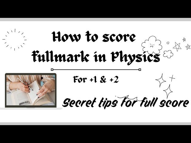 How to score full mark in Physics🤔important study tips #plusone improvement  #physics#purepursuit
