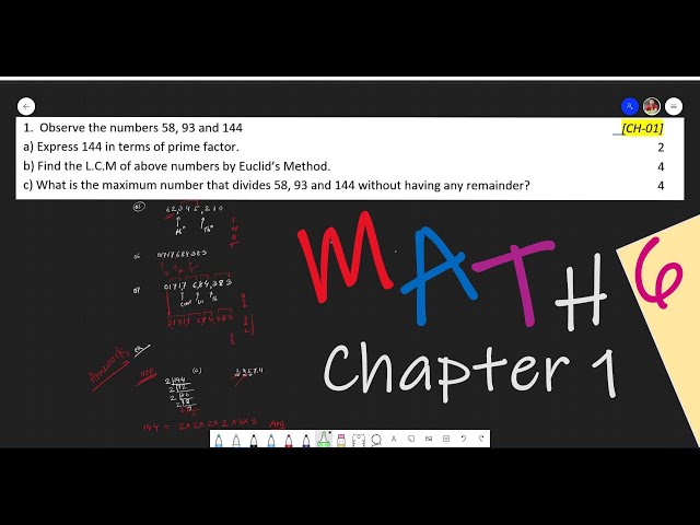 Math Class 6 Chapter 1 | MCQ and CQ | Revision Class | NCTB Math Class 6 English Version | Coprime
