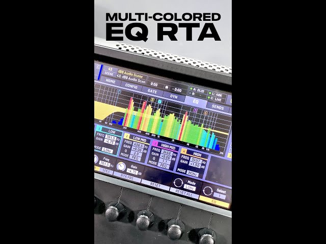 Multi Colored EQ RTA - Behringer X32 #Shorts