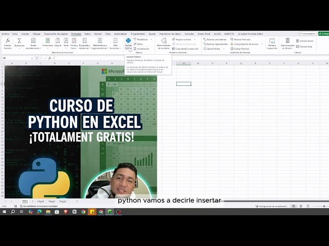 Python integrado a Excel - Sesión 1