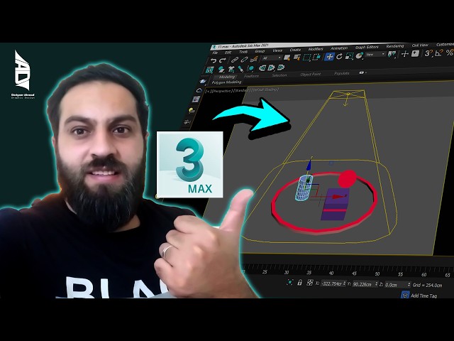 اسهل طريقة لعمل إضاءة ليد عالماكس 🔥 light - 3d max tutorial