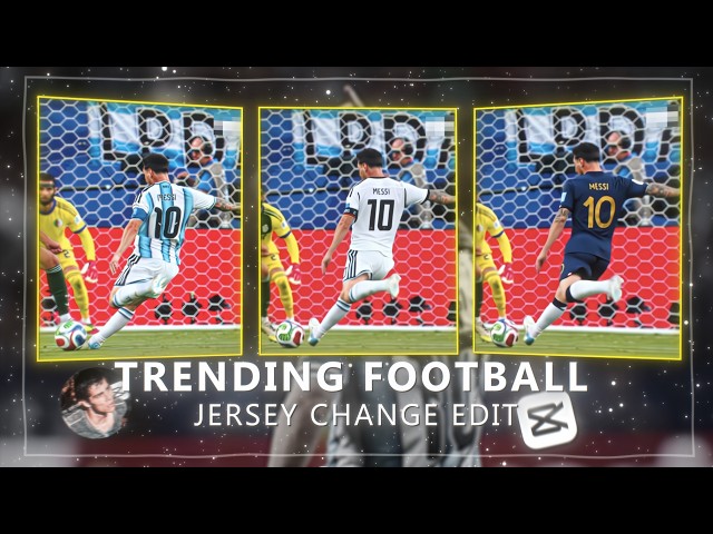 New Viral Football Jersey Change edit tutorial on capcut✨