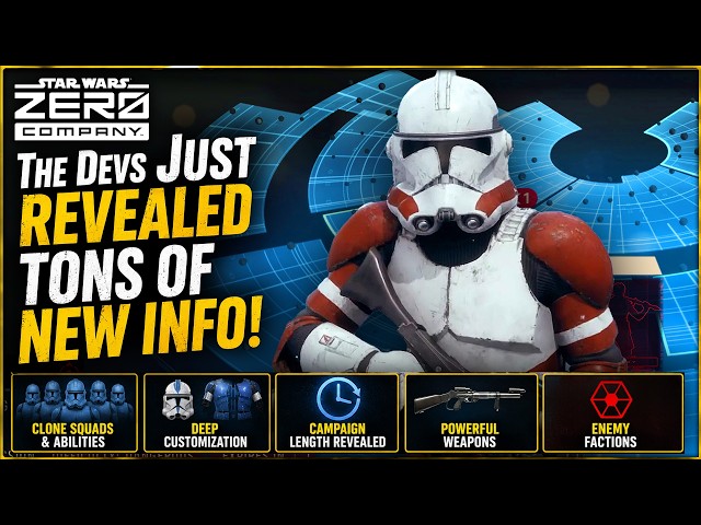 Star Wars Zero Company - TONS of New Info! Clone Squads, Customization, Campaign Length and More!