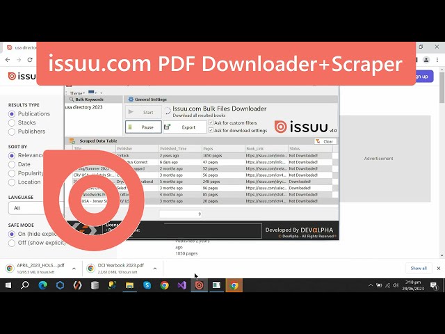 Issuu.com Auto PDF Downloading Bot