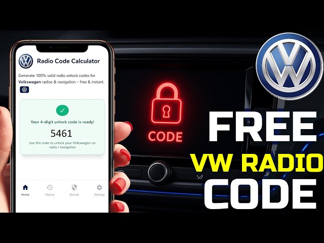 How to Unlock Volkswagen Radio Code FREE Instantly | VW Radio Code Calculator Tutorial 2026