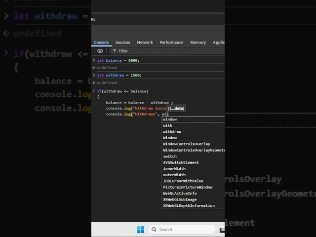 Build an ATM Simulator with JavaScript 💳🔥 | Mini Project #shorts