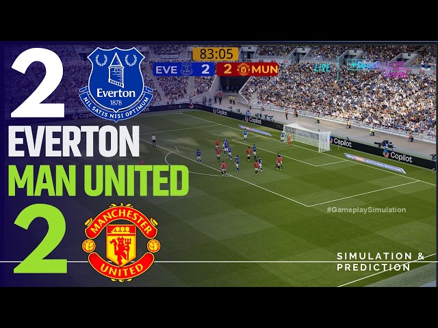 ⚽ Everton 2-2 Manchester United [HIGHLIGHTS] Premier League 26/27 ✅ | Match Simulation/Recreation
