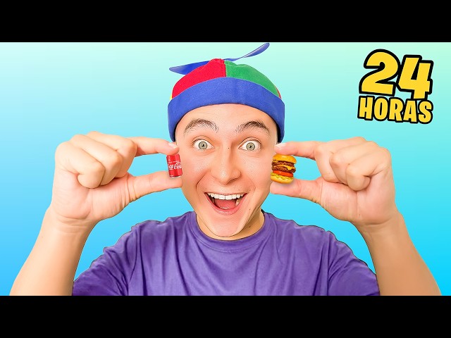 24 HORAS COMIENDO SOLO EN MINIATURA