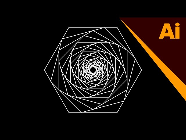 How to Create a Spiral Line Web Art in Adobe Illustrator | Geometric Design Tutorial