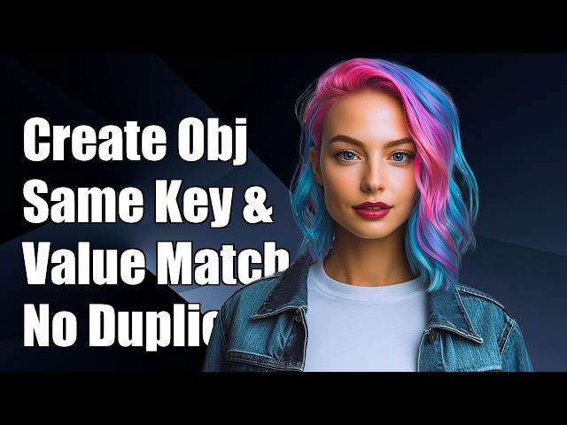 Create an object with same key and value, without duplicating the data