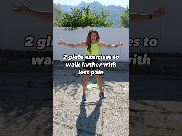 2 glute exercises to walk farther with less pain