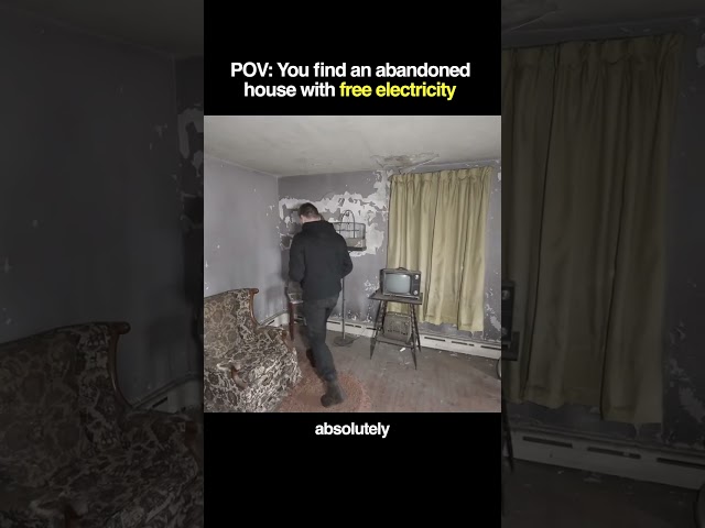 There is Free Electricity in this abandoned house!   #AbandonedHouse #UrbanExploration #ForgottenPla