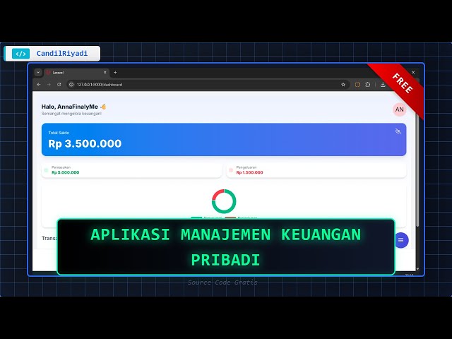 Laravel Project: Aplikasi Manajemen Keuangan Pribadi - Free Source Code