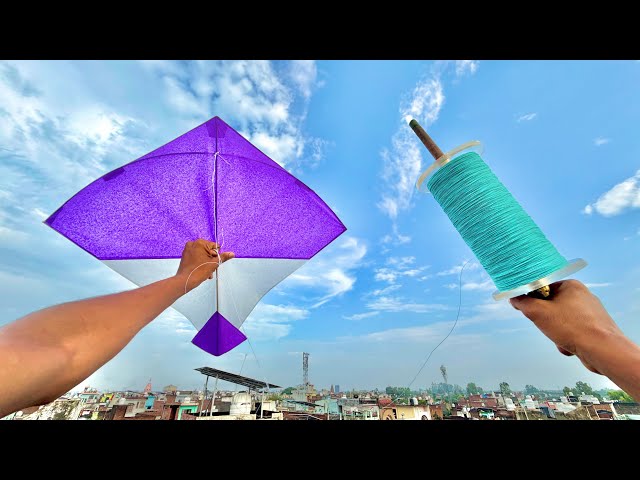 Sky Blue Manjha Kite Fighting & Kite Tricks | Kite Cutting video | Kitw 