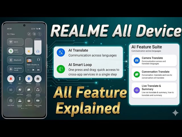 Realme All Device NEXT AI Feature Explain 2026 | Realme AI Translate & Ai Smart Loop How to use ?