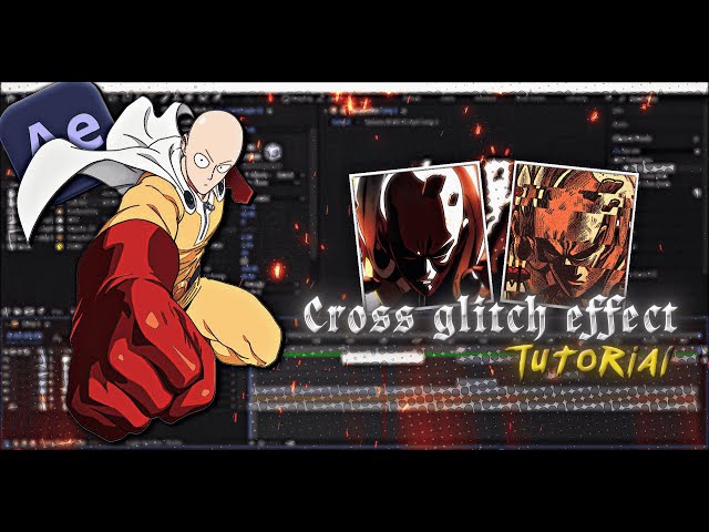 Trending "cross glitch effect" Tutorial in After effects 