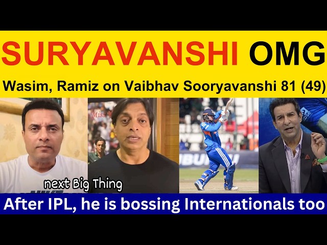 Pak media getting fan of Vaibhav Suryavanshi 81 (49) today | Vaibhav Sooryavanshi batting Pak react