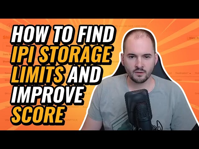 How to Find IPI Storage Limits and Improve Score - My Amazon Guy