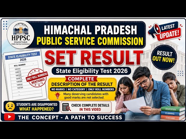 HPPSC SET 2026 Result Declared | Only Roll Numbers? Complete Explanation of HPPSC SET Result 2026