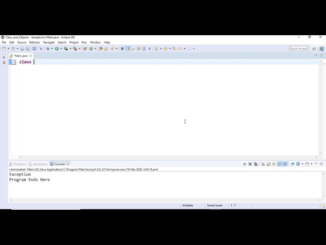 Try and Catch in Java | Exception Handling Explained | Java OOPS Tutorial