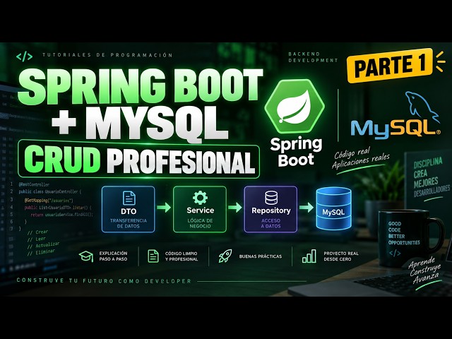 Spring Boot + MySQL CRUD Profesional | DTO + Service + Repository
