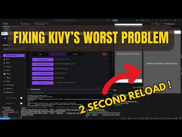 I replaced 10-minute Android builds with instant hot reload | Kivy Reloader Flightdeck
