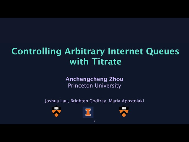 NSDI '26 - Controlling Arbitrary Internet Queues with Titrate