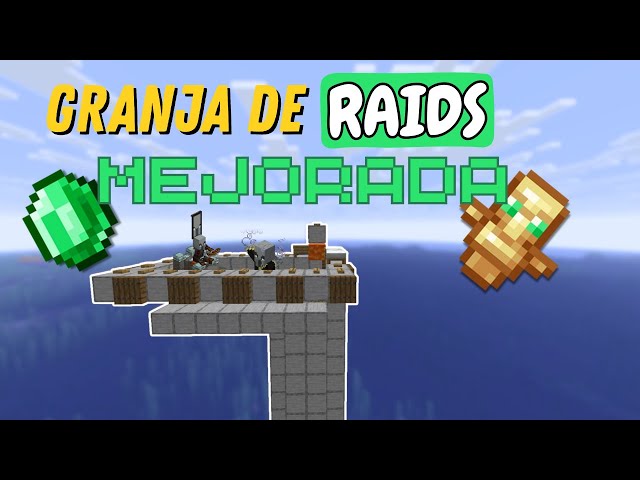 GRANJA de RAIDS (totéms y esmeraldas) MEJORADA Minecraft JAVA 1.21