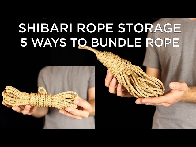 Shibari Rope Storage - 5 ways to bundle your rope - Long term storage and more!
