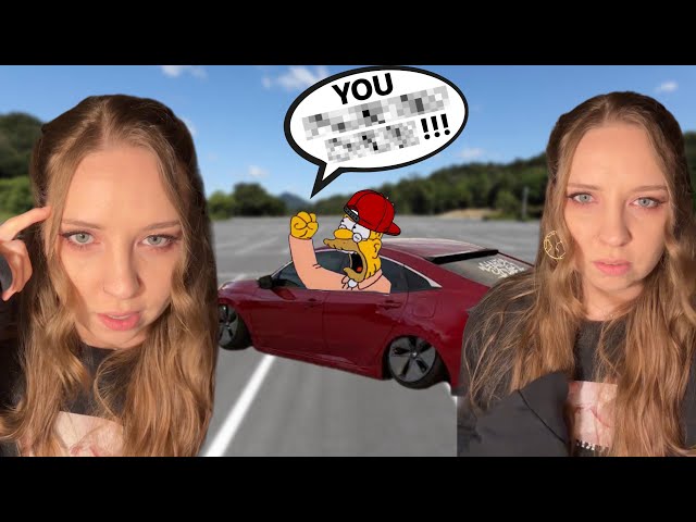 a crazy man yelled at me in a parking lot