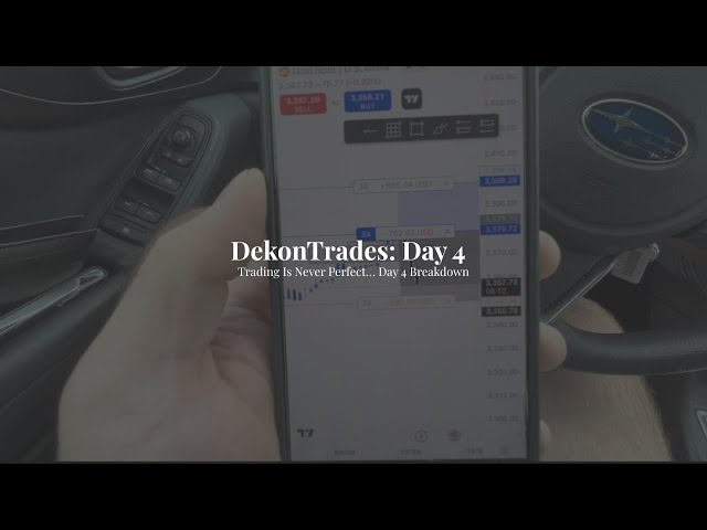 Chart Analysis + Real Trade | DekonTrades Day 4