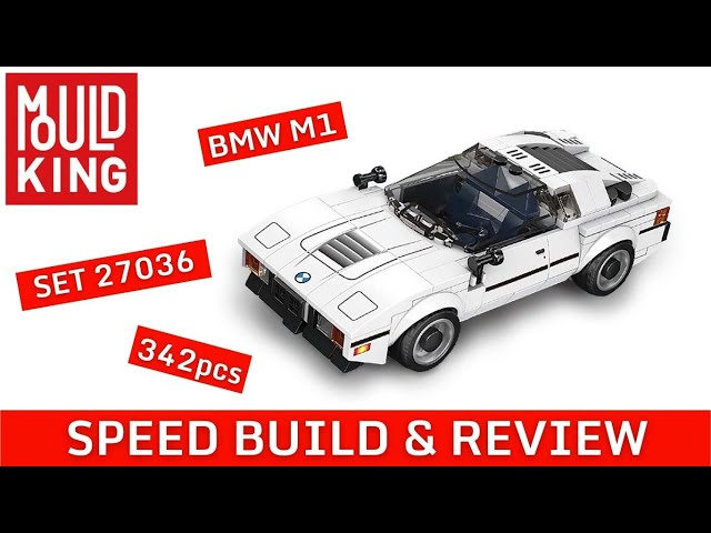 BMW M1, MOULD KING SET 27036 LEGO SPEED CHAMPIONS SCALE SPEED BUILD AND REVIEW