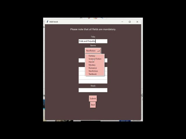 Python - Library System GUI (OOP Project)