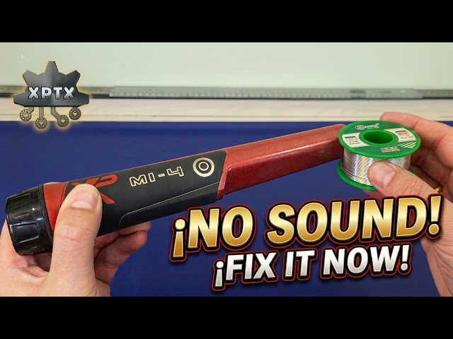 XP MI-4 NO SOUND REPAIR Tutorial. Pinpointer Buzzer Replacement.